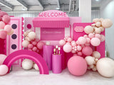 粉紅糖果氣球佈置 | Dessert Shop Balloon Decoration