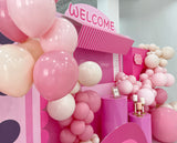 粉紅糖果氣球佈置 | Dessert Shop Balloon Decoration