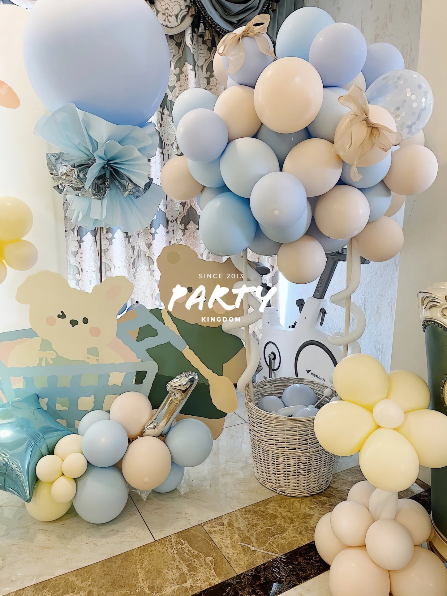 100 Days Hot Air Balloon Decoration | Hot Air Balloon Theme Decoration for a 100-Day Celebration
