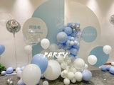 100 Days Hot Air Balloon Decoration | 百日宴氣球淺藍主題佈置 003