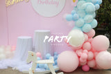 100 Days Hot Air Balloon Decoration | 百日宴氣球粉紅主題佈置 005