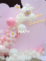 100 Days Hot Air Balloon Decoration | 百日宴氣球粉紅主題佈置 005