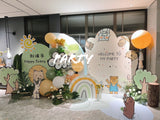 100 Days Hot Air Balloon Decoration | 百日宴森林主題氣球佈置 006