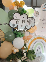 100 Days Hot Air Balloon Decoration | 百日宴森林主題氣球佈置 006