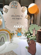 100 Days Hot Air Balloon Decoration | 百日宴森林主題氣球佈置 006