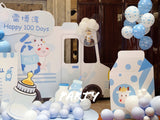 100 Days Hot Air Balloon Decoration | 百日宴汽車主題氣球佈置 008