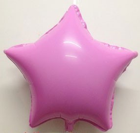18-inch Foil Star Balloon - Inflatable and ribbon-tied