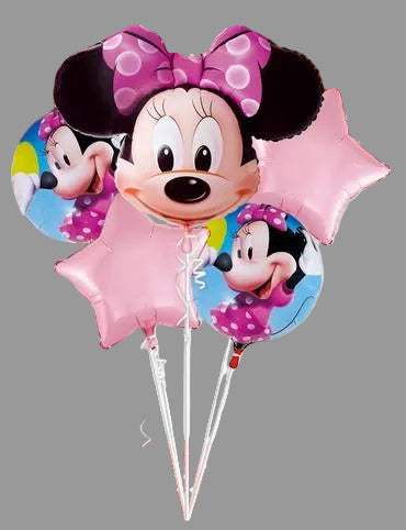 米尼老鼠氣球束組合套裝 | Minnie Mouse Cartoon Balloon Set - PartyKingdom 派對王國 | 充氫氣球及氦氣罐專門店