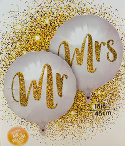 婚嫁結婚氣球系列 Mr & Mrs - PartyKingdom 派對王國 | 充氫氣球及氦氣罐專門店