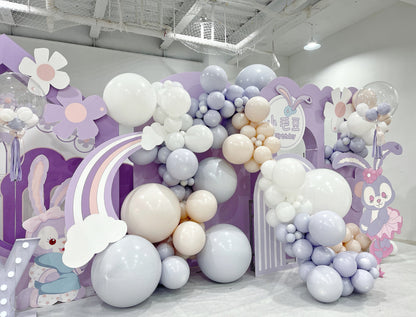 StellaLou Balloon Decoration (Pink and Purple) for a 100-Day Celebration