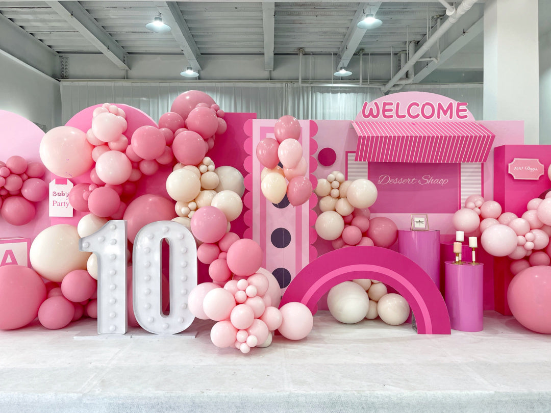 Pink Candy Balloon Decoration | Dessert Shop Balloon Decoration