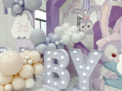 StellaLou Balloon Decoration (Pink and Purple) for a 100-Day Celebration