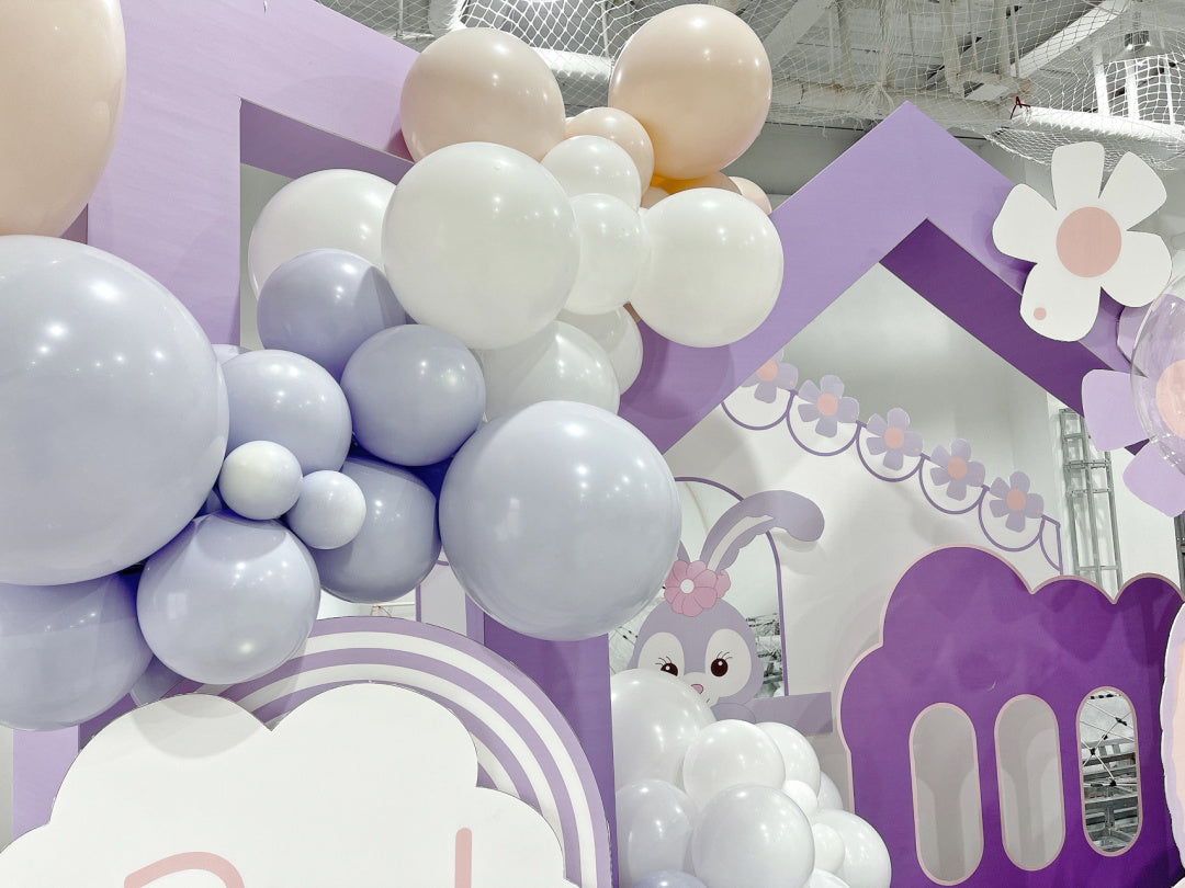 StellaLou Balloon Decoration (Pink and Purple) for a 100-Day Celebration