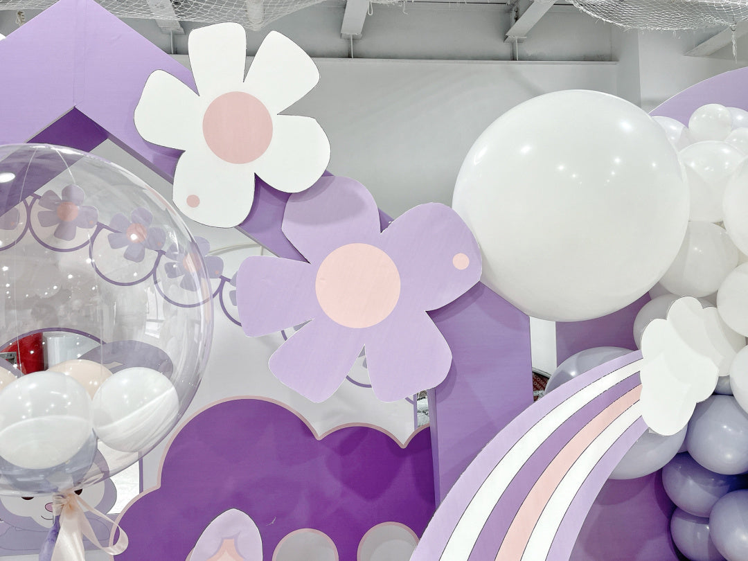 StellaLou Balloon Decoration (Pink and Purple) for a 100-Day Celebration