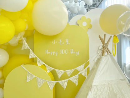 Fresh lemon yellow themed balloon decoration | Lemon Balloon Decoration