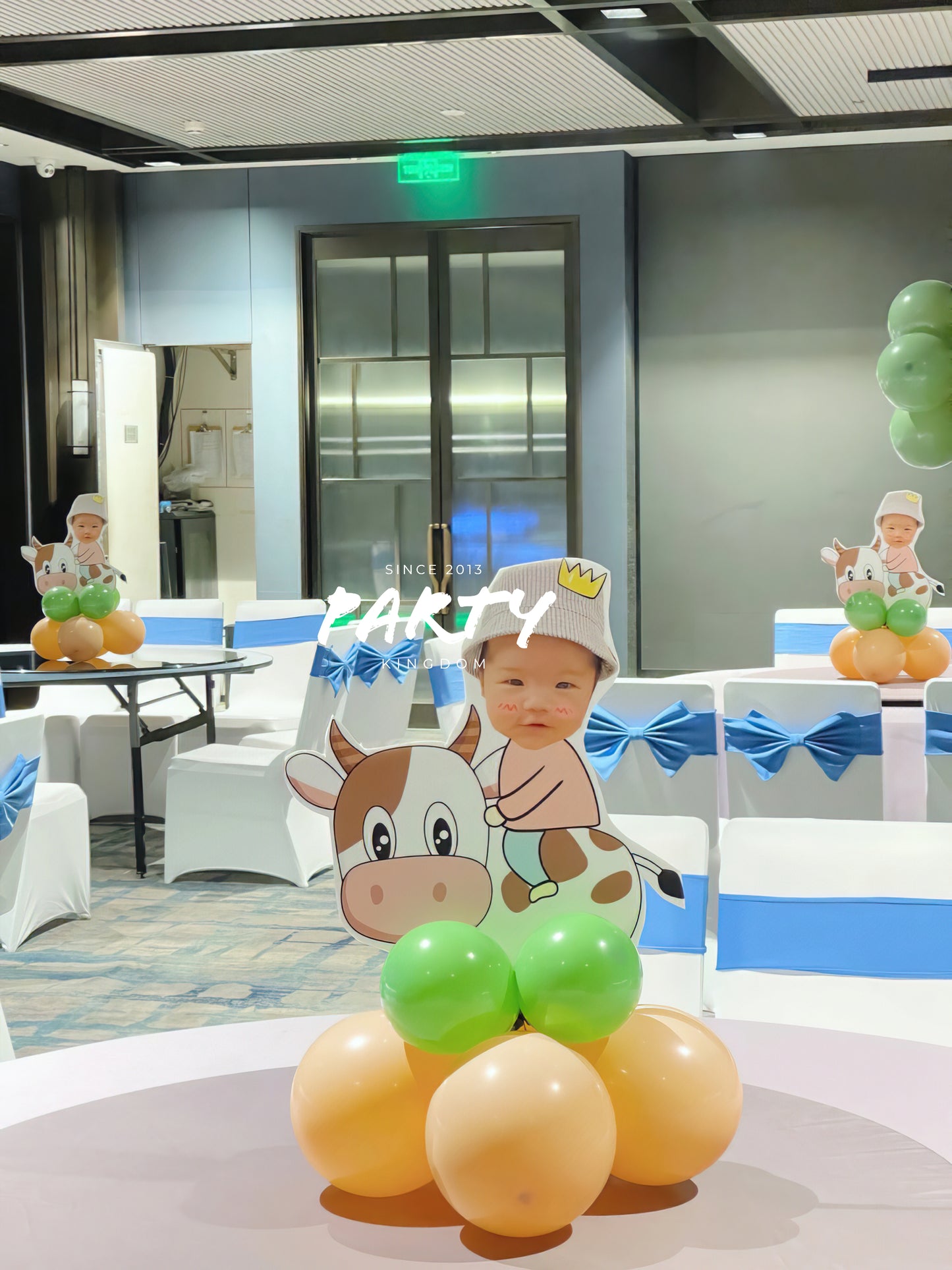 100 Days Hot Air Balloon Decoration | 百日宴森林主題氣球佈置 006