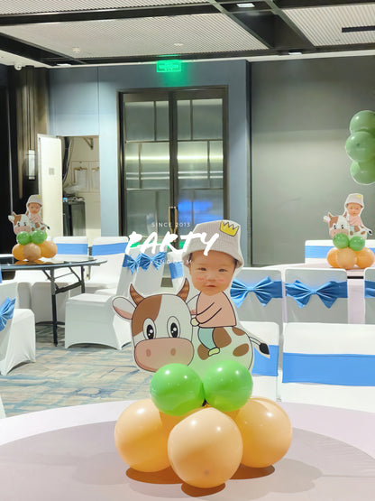 100 Days Hot Air Balloon Decoration | 百日宴森林主題氣球佈置 006