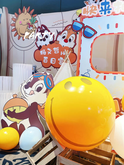 100 Days Hot Air Balloon Decoration | 100-Day Banquet Windmill Theme Balloon Arrangement 009 