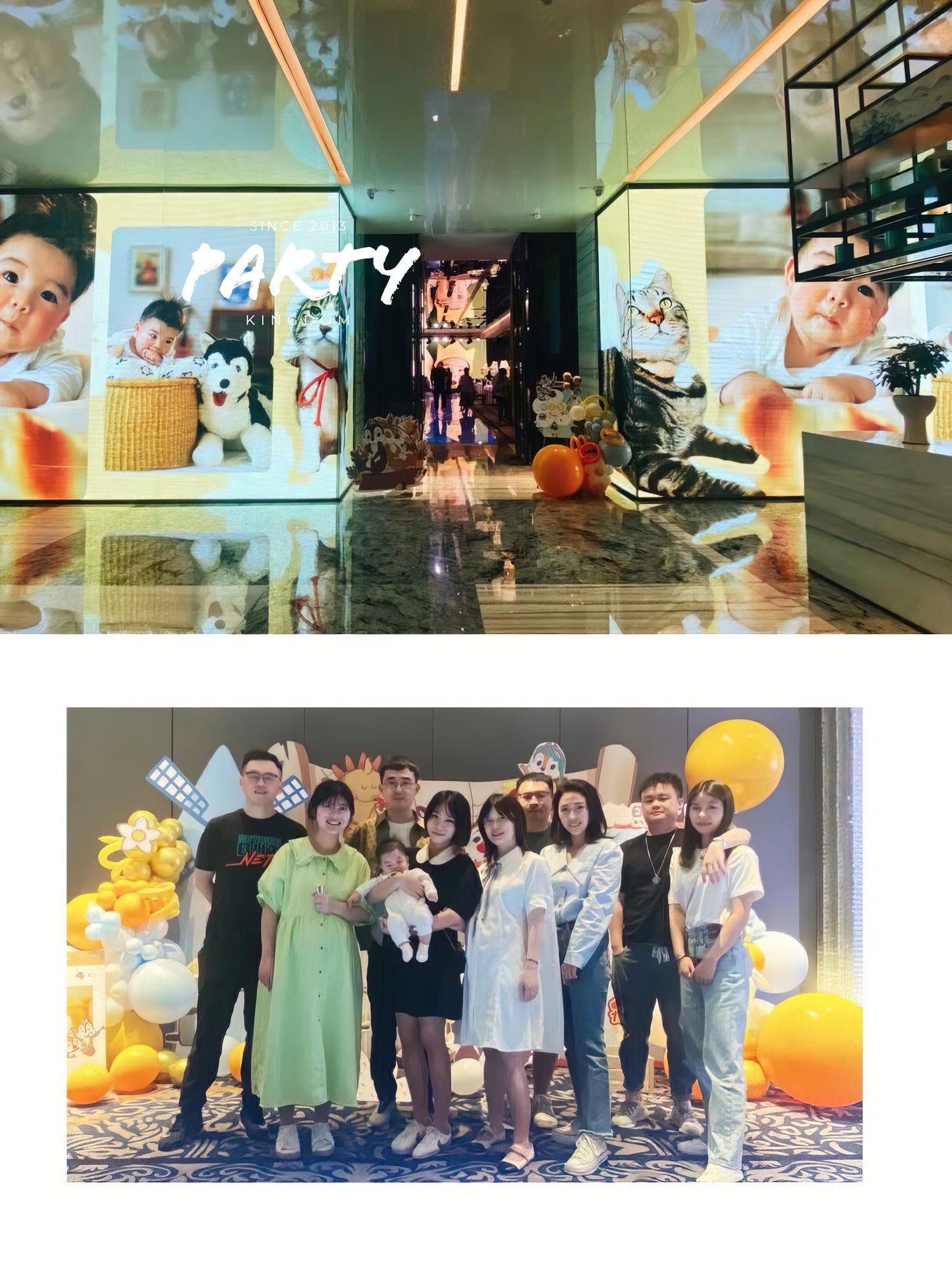 100 Days Hot Air Balloon Decoration | 100-Day Banquet Windmill Theme Balloon Arrangement 009 