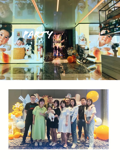 100 Days Hot Air Balloon Decoration | 100-Day Banquet Windmill Theme Balloon Arrangement 009 