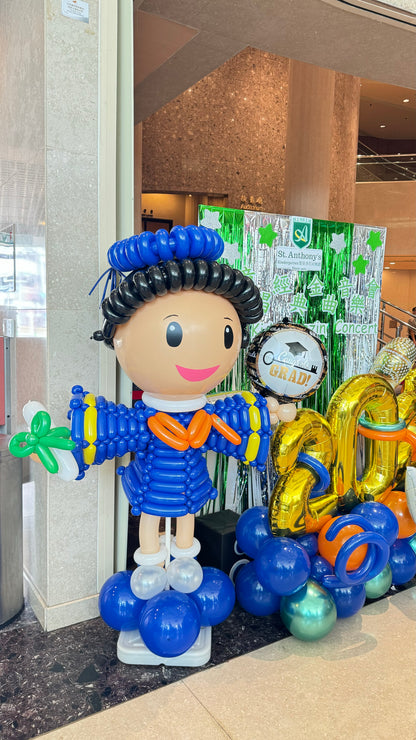 School graduation balloon doll