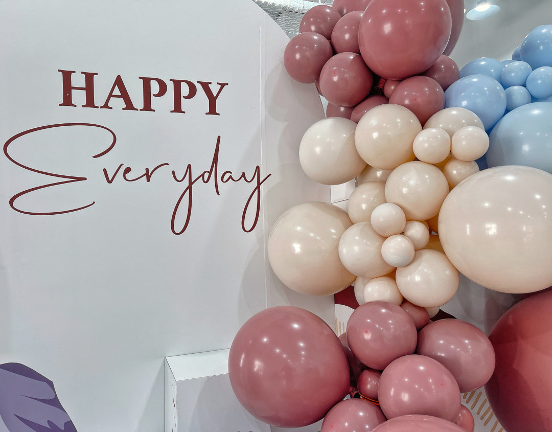 Milk Tea Coffee-colored Animal Forest Theme Baby 100-Day Celebration In-Home Balloon Decoration Package
