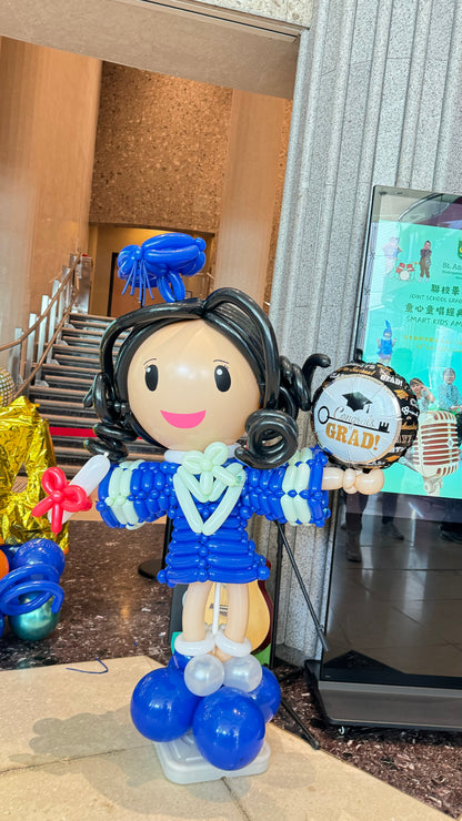 School graduation balloon doll