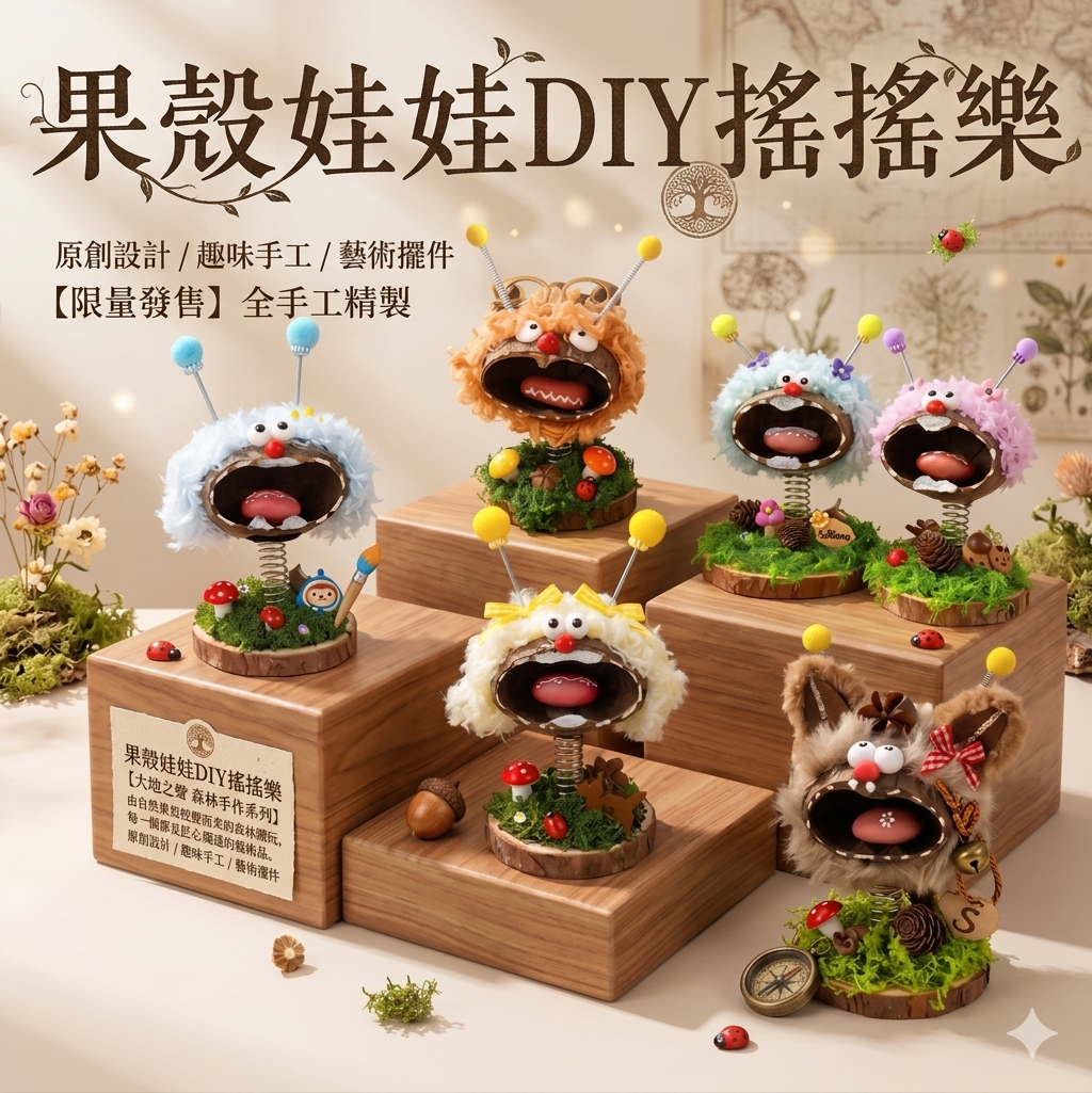 果殼娃娃DIY搖搖樂