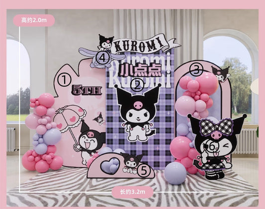 Kuromi Balloon Decoration