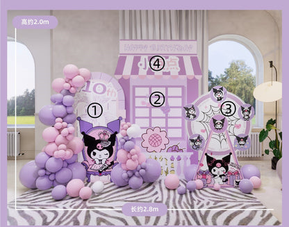 Kuromi Balloon Decoration
