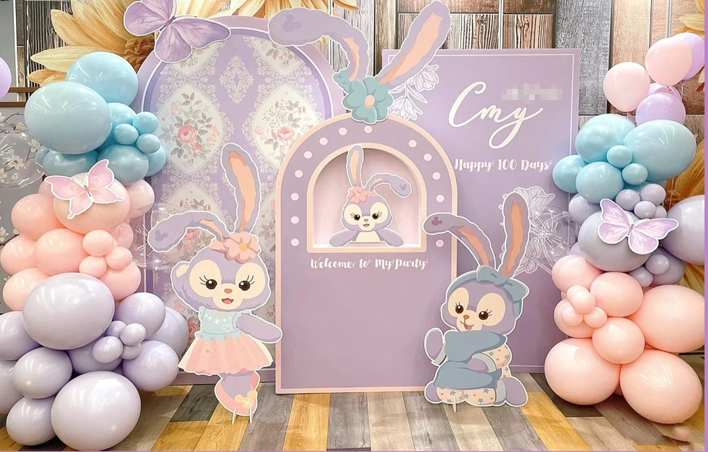 baby 100 days balloon decoration