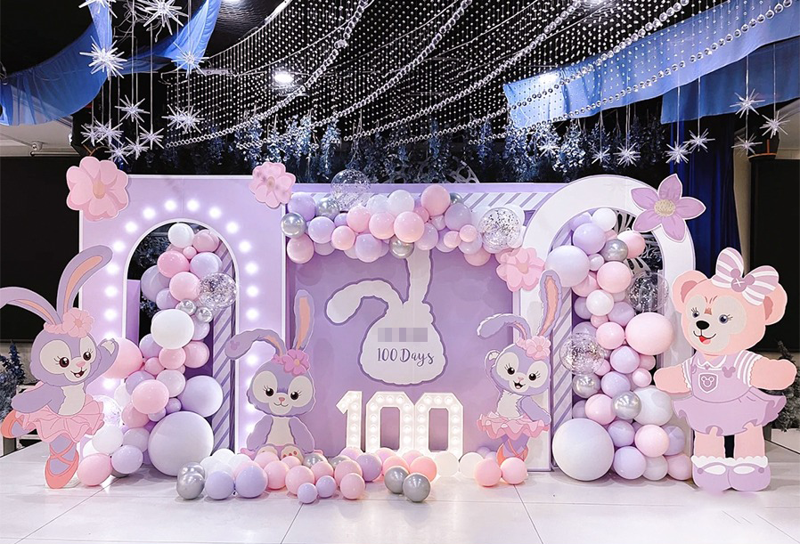 Stellalau 100-Day Celebration Themed Balloon Decoration