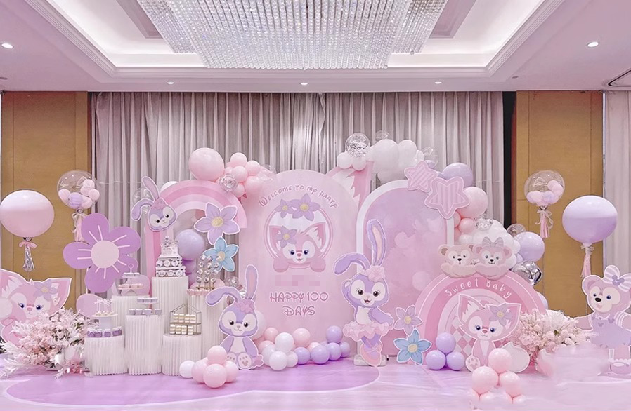 Stellalau 100-Day Celebration Themed Balloon Decoration