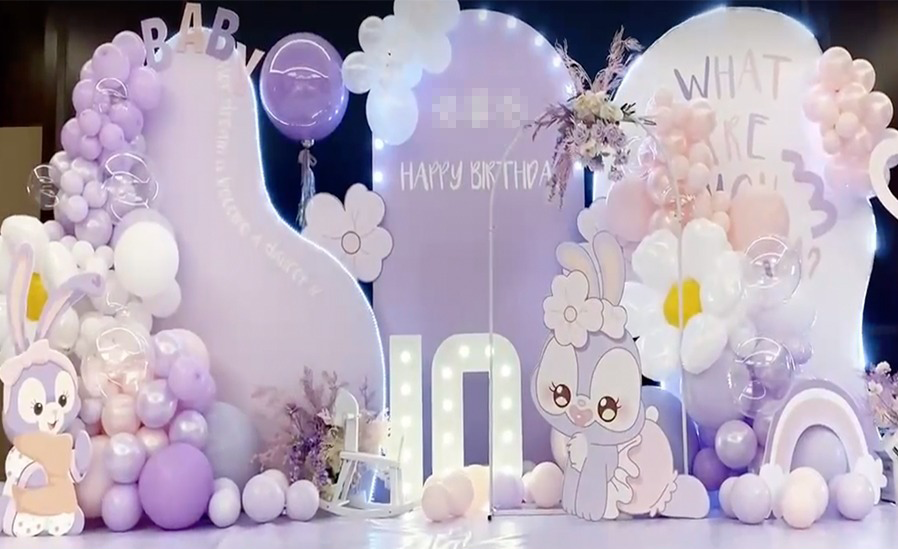 Stellalau 100-Day Celebration Themed Balloon Decoration