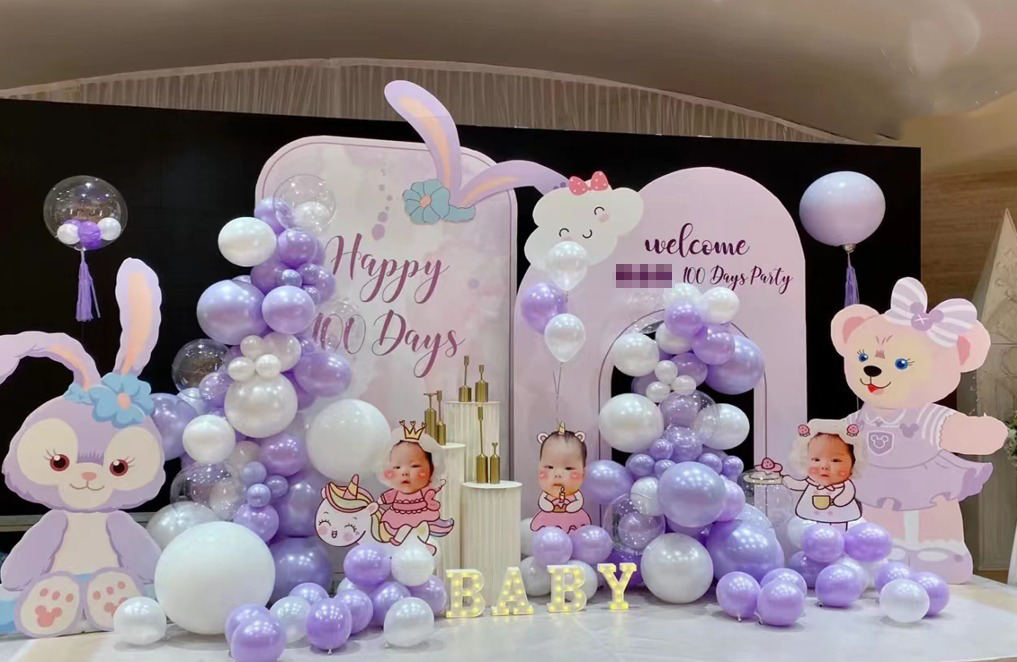 Stellalau 100-Day Celebration Themed Balloon Decoration