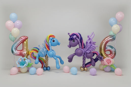 My Little Pony (小馬寶莉) 主題夢幻氣球佈置與閃亮背景板 - Christina Lam