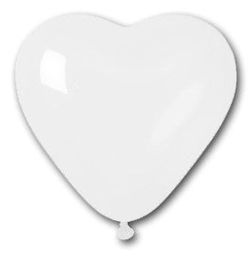Heart-shaped latex balloons