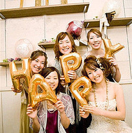 14 inch Foil Alphabet/Letter Balloon (Gold/Sliver) 英文字母鋁氣球 (不能升空) - PartyKingdom 派對王國 | 充氫氣球及氦氣罐專門店