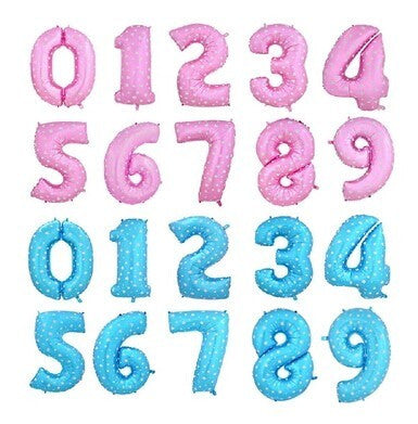 40 inch Foil Number Balloon (Gold/Sliver/Blue/Pink) 數字鋁氣球 - PartyKingdom 派對王國 | 充氫氣球及氦氣罐專門店