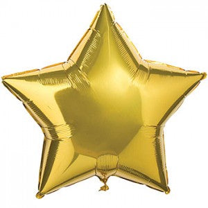18-inch Foil Star Balloon - Inflatable and ribbon-tied