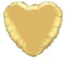 18-inch Foil Heart Shape Balloon - Inflatable and ribbon-tied