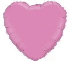 18-inch Foil Heart Shape Balloon - Inflatable and ribbon-tied