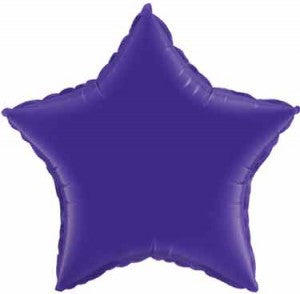 18-inch Foil Star Balloon - Inflatable and ribbon-tied