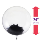 DIY Message Balloon 日本水晶泡泡羽毛波波球 (24寸) - PartyKingdom 派對王國 | 充氫氣球及氦氣罐專門店