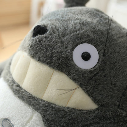 Totoro Plush Toy Cute Plush Cat Japanese Anime Figure Doll Plush Totoro With Lotus Leaf Kids Toys Birthday Christmas Gift