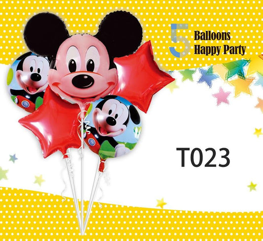 米奇老鼠氣球束組合套裝 | Mickey Mouse Cartoon Balloon Set - PartyKingdom 派對王國 | 充氫氣球及氦氣罐專門店