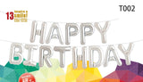 14 inch Happy Birthday 生日快樂主題佈置氣球組合套裝包 (不能升空） - PartyKingdom 派對王國 | 充氫氣球及氦氣罐專門店