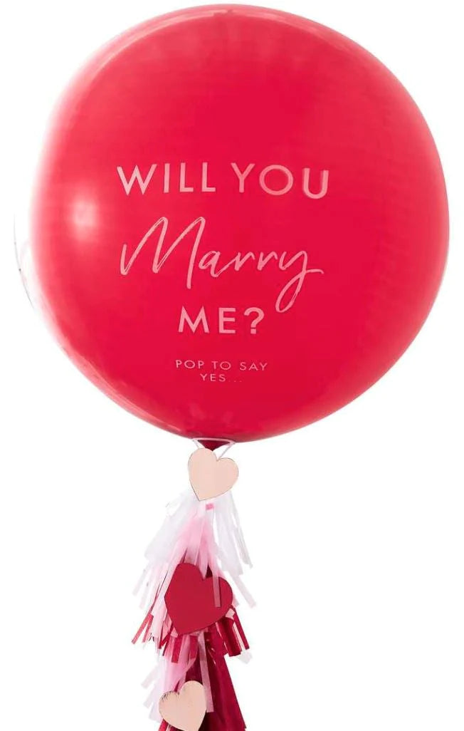 Will You Marry Me Proposal Latex Balloon 36Inches 