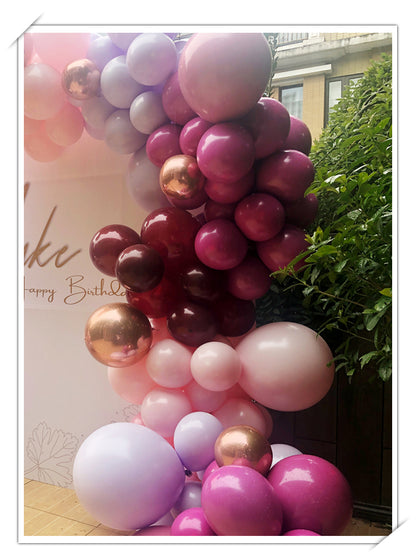 Rose Red Birthday Balloon Decoration Package A
