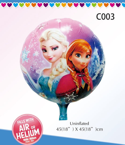 Cartoon Balloon Frozen 冰雪奇緣氣球 - PartyKingdom 派對王國 | 充氫氣球及氦氣罐專門店